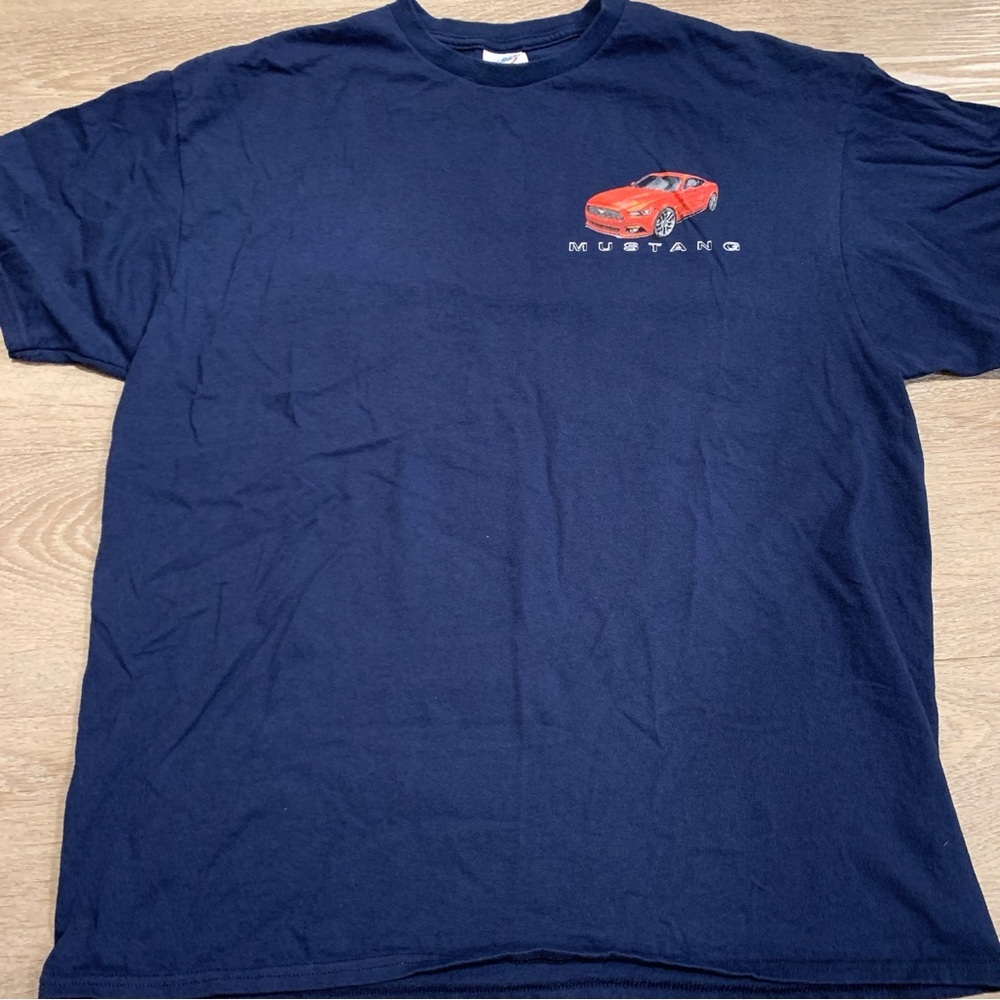 Ford Mustang Dark Blue T-Shirt Size XL